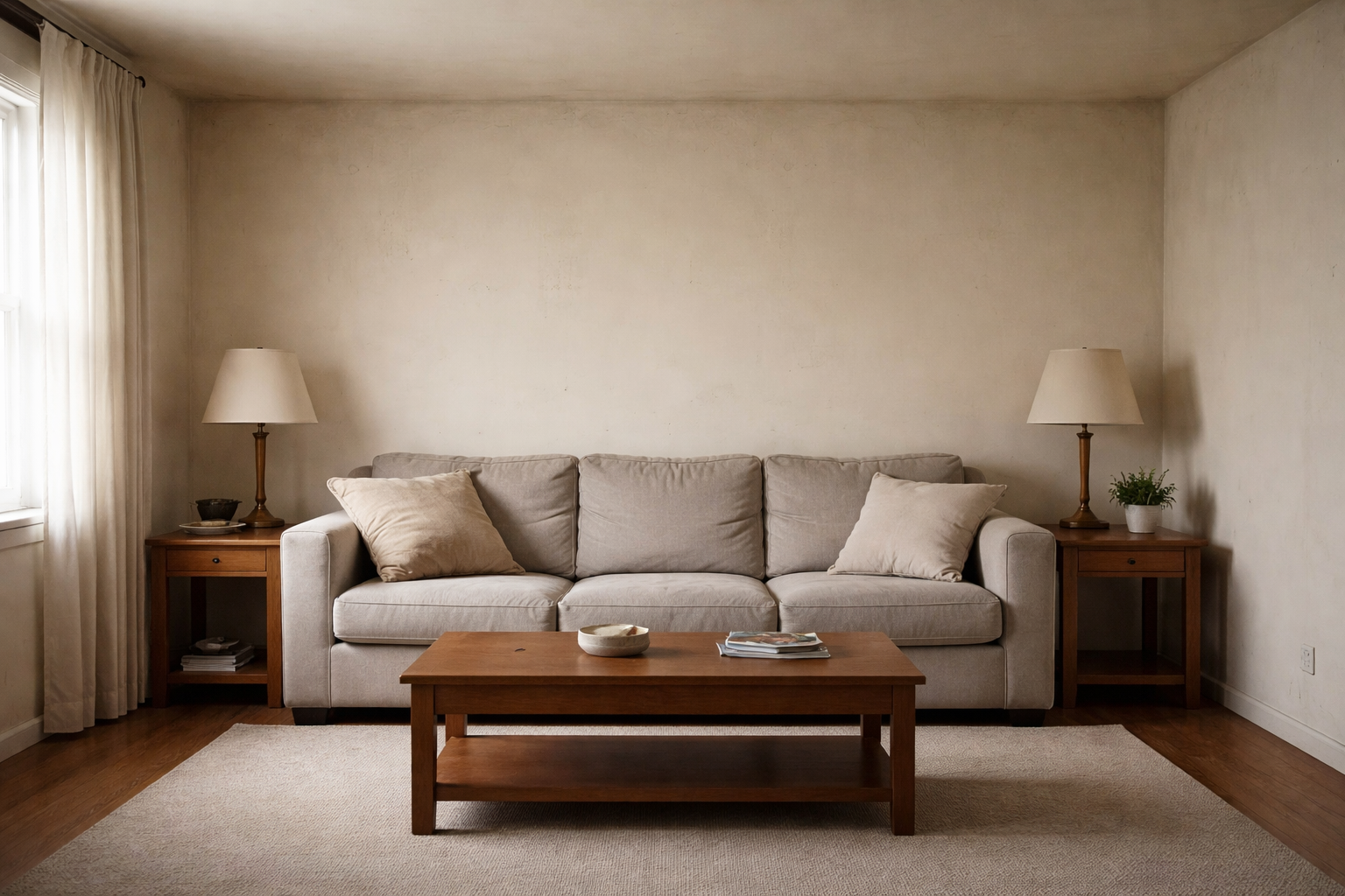 Room or surface before painting