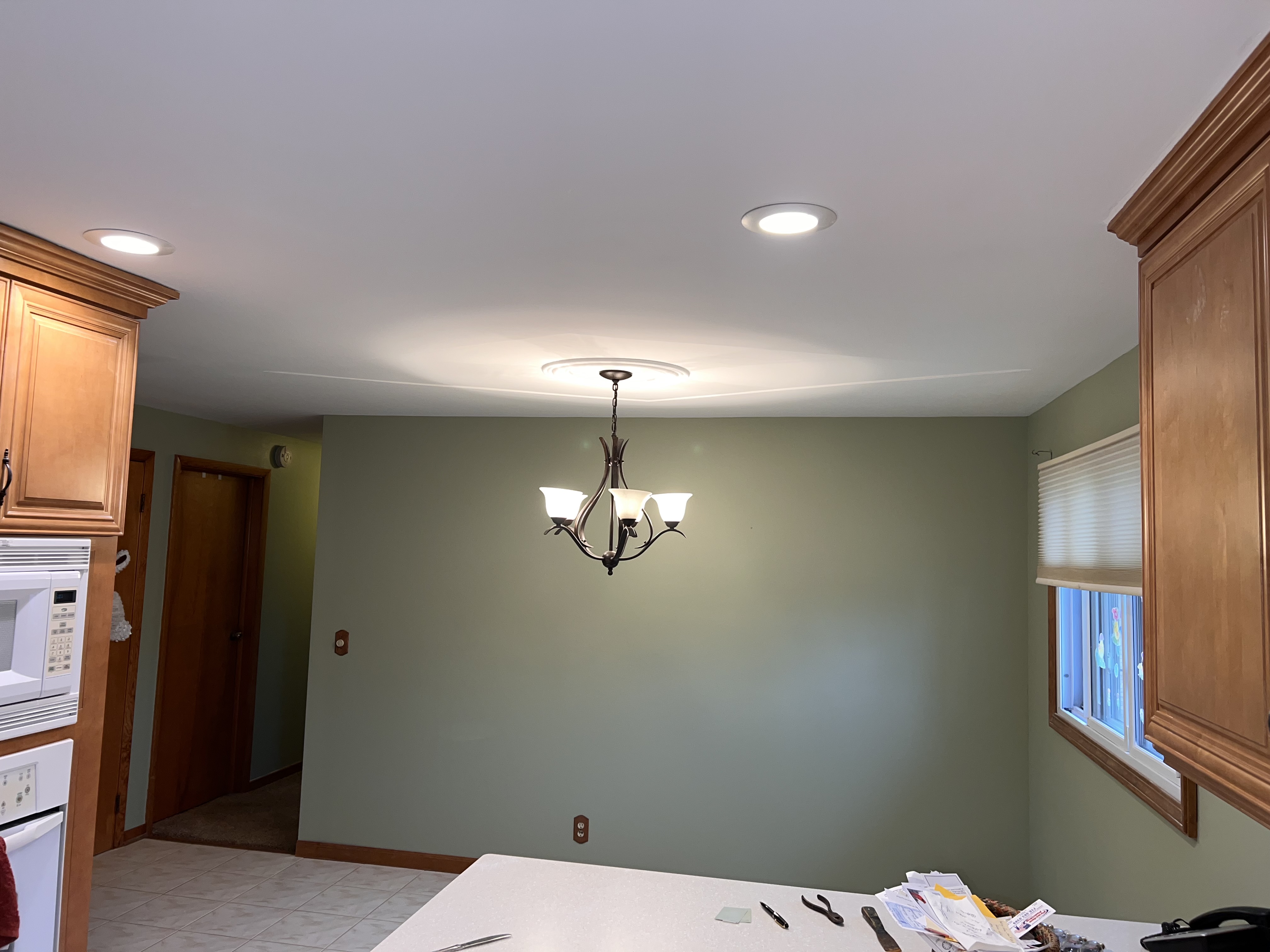 Popcorn ceiling removal in progress — photo 17 of 19