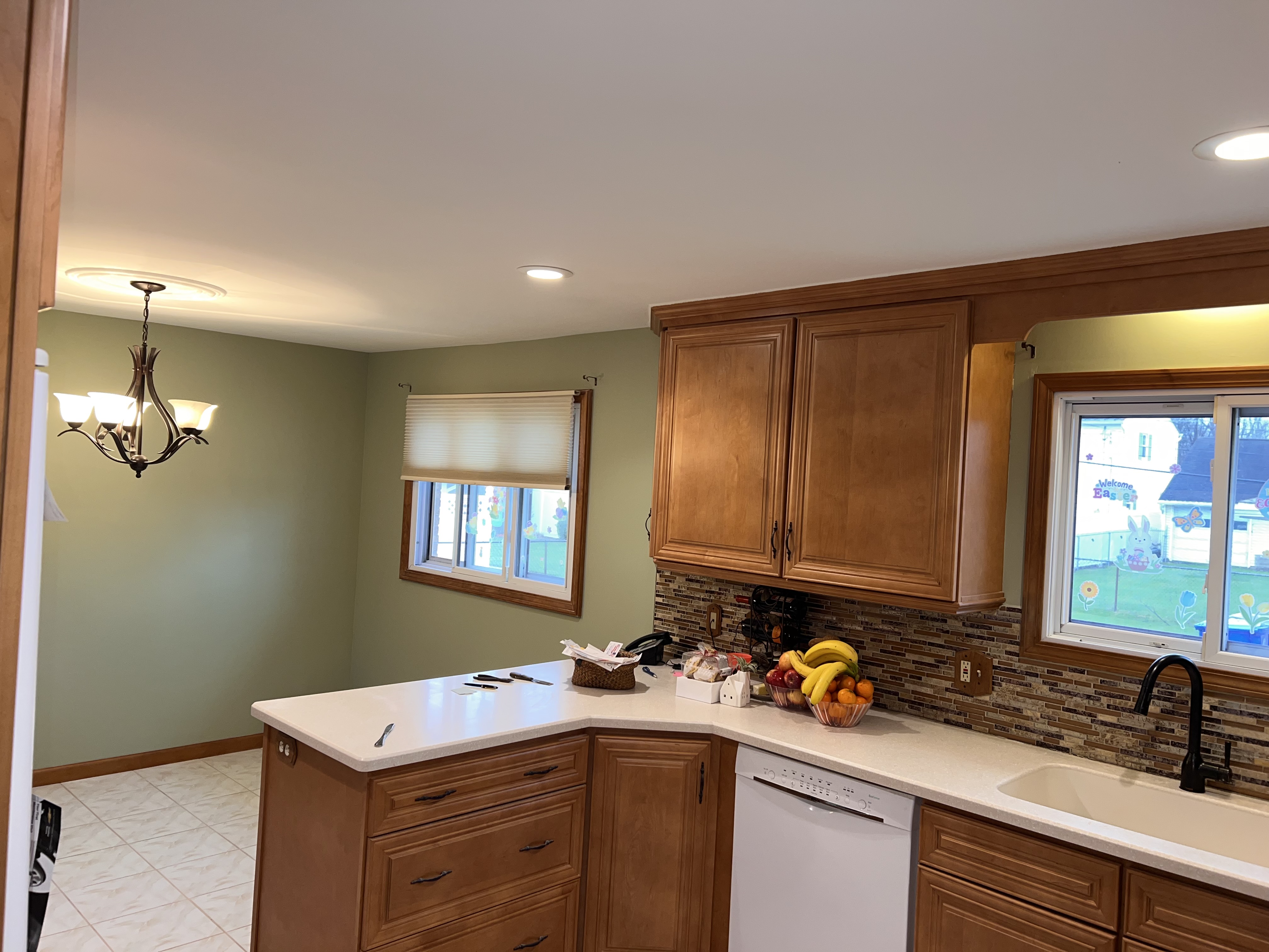 Popcorn ceiling removal in progress — photo 18 of 19