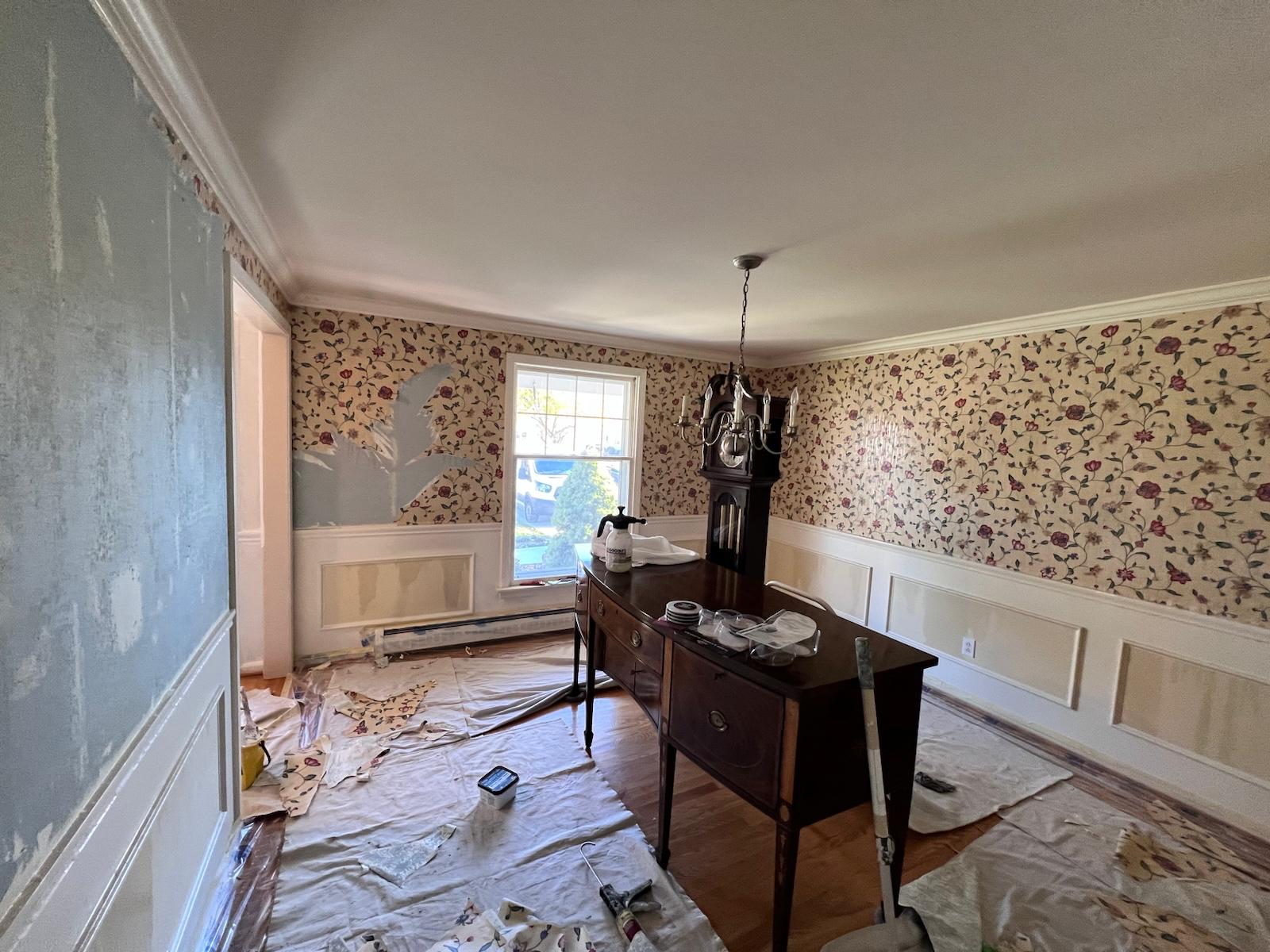 Wallpaper removal and wall prep — photo 1 of 6